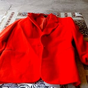 JCREW  BURNT  ORANGE WOOL AND CASHMERE JACKET
